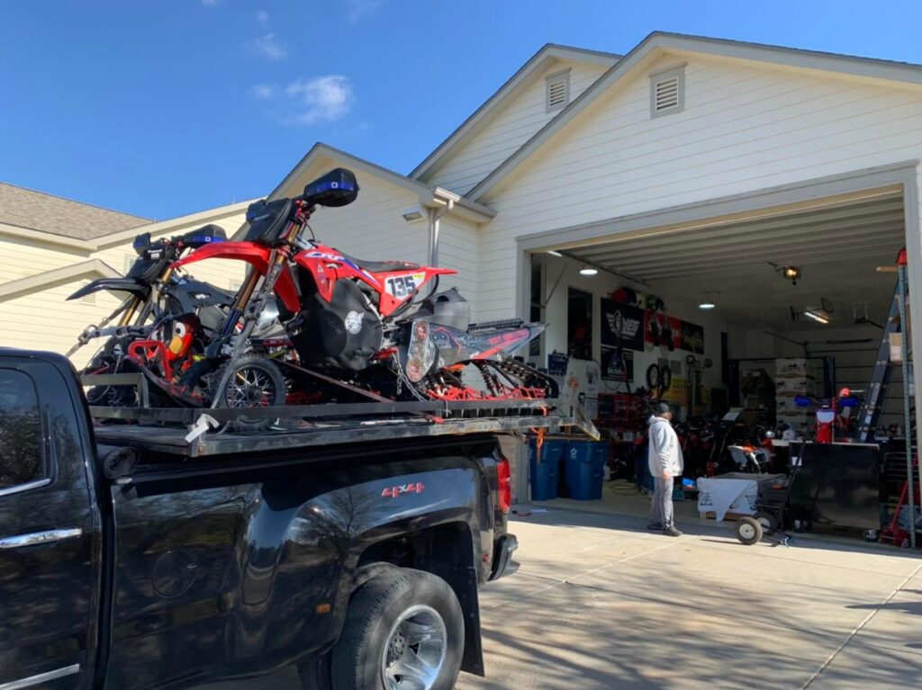 Rocky Mountain Snow MX - About Us - Garage Snowbike Setup